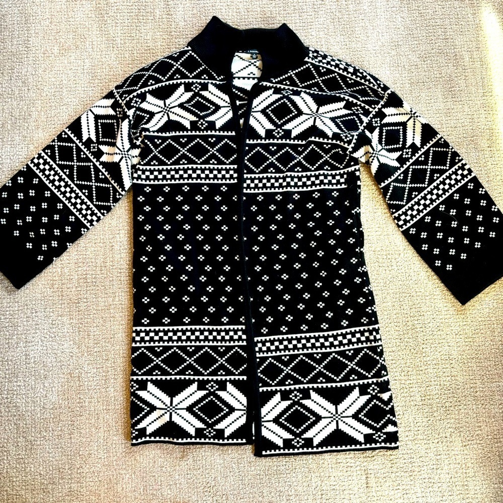 J Peterman Fair Isle Cardigan Sweater - size S​​